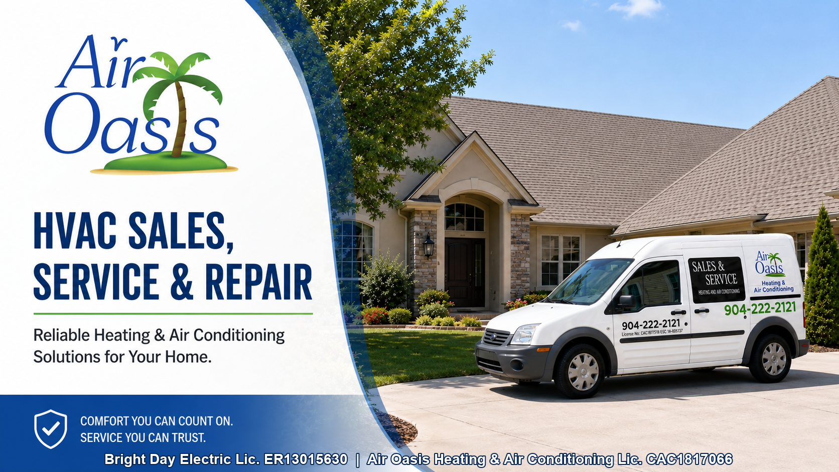 Air Oasis HVAC sales, service, and repair