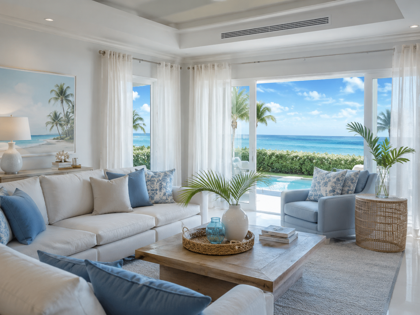 Cool, comfortable home interior supported by reliable air conditioning