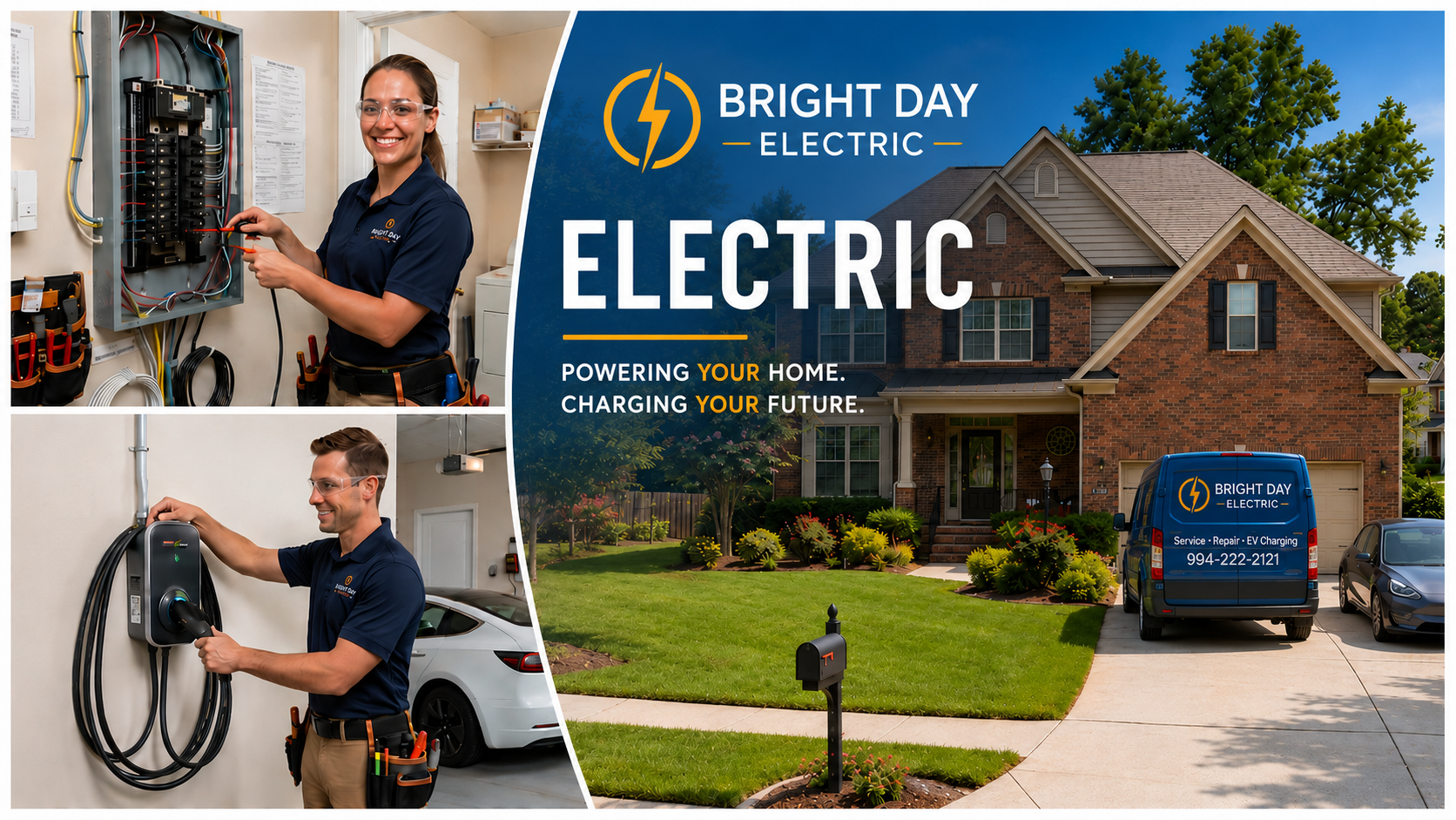Bright Day Electric powering your home and charging your future